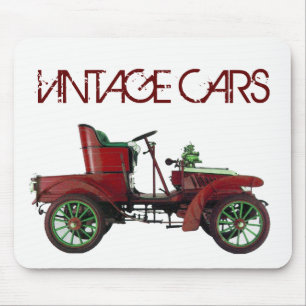 RODE VINTAGE CAR, CLASSIC AUTOMOTIVE, White Muismat