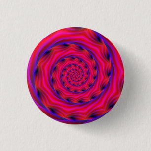 Rode Violet en blauwe spiraal Ronde Button 3,2 Cm