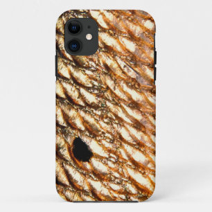 Rode vis door Patternwear© Fly Fishing iPhone 11 Hoesje
