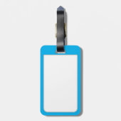 Rode vis met aangepaste tekst bagagelabel (Achterkant verticaal)