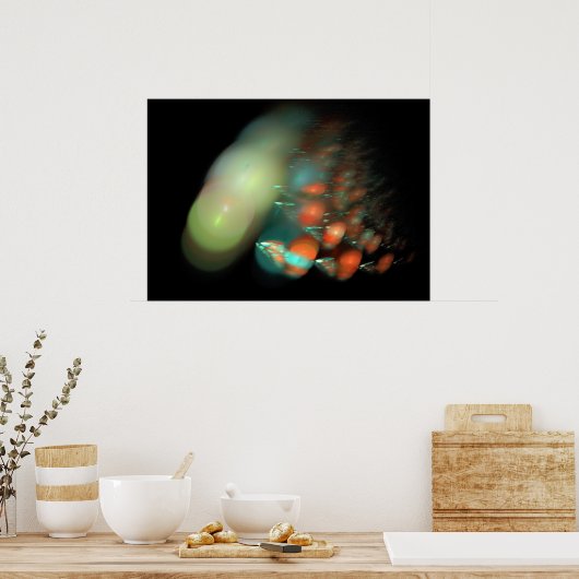 Rode vis poster (Keuken)