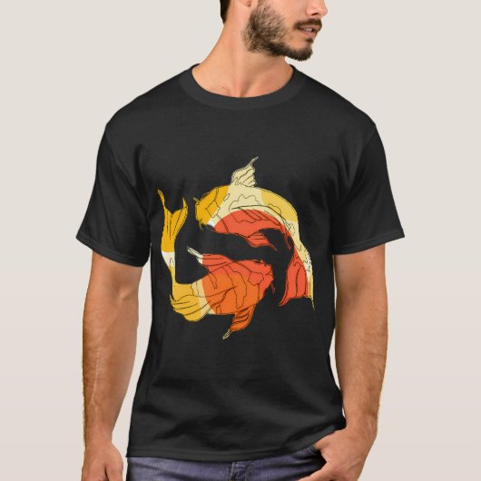 Rode vis t-shirt (Voorkant)