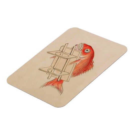 rode vis Yokai Magneet (Linkerzijde)
