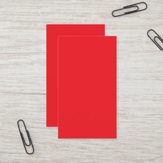 Rode Visitekaartjes | Krachtig Minimalistisch Desi (Voorkant / Achterkant in situ)