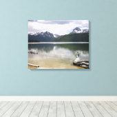 Rode vismeer canvas afdruk (Insitu (Houten vloer))