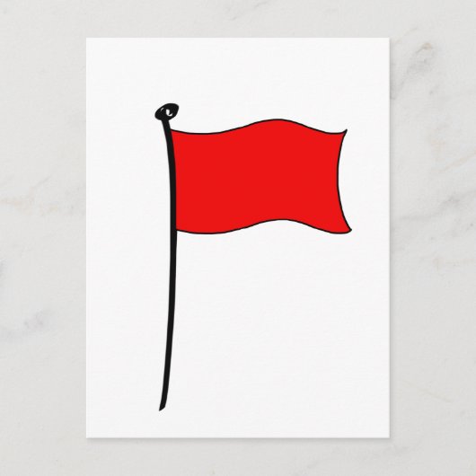 Rode vlag: briefkaarten (Voorkant)