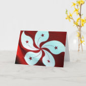 rode vlag hongkong kaart (Gele Bloem)