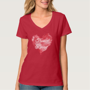 Rode Vlam Hart Liefde T-shirt