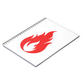 Rode vlam notitieboek (Linkerzijde)