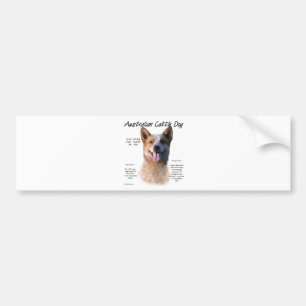 Rode vlek Australische vee hond geschiedenis Bumpersticker