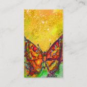 RODE VLINDER IN GEEL VISITEKAARTJE (Achterkant)
