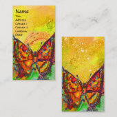 RODE VLINDER IN GEEL VISITEKAARTJE (Voorkant / Achterkant)