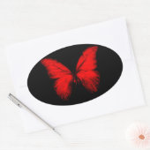 Rode Vlinder Stickers (Envelop)