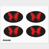 Rode Vlinder Stickers (Vel)