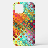 Rode vloeibare regenboogStippen Abstract Patroonpl Case-Mate iPhone Case (Achterkant)