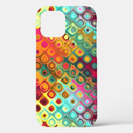Rode vloeibare regenboogStippen Abstract Patroonpl Case-Mate iPhone Case (Achterkant)