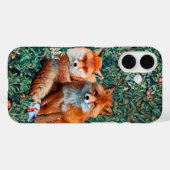 RODE VLOEISTOFFEN VAN GREENERY, FOLIAGE EN STROMEN Case-Mate iPhone CASE (Achterkant (horizontaal))