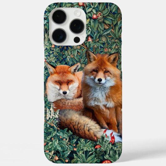 RODE VLOEISTOFFEN VAN GREENERY, FOLIAGE EN STROMEN Case-Mate iPhone CASE (Achterkant)