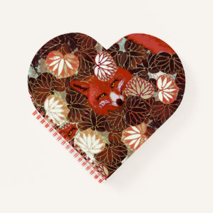 RODE VLOEISTOFFEN VAN HET WITTE LICHT,FOLIAGE NOTITIEBOEK