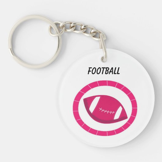 Rode Voetbal Sleutelhanger (Voorkant)