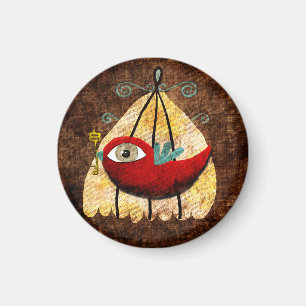 rode vogel magneet