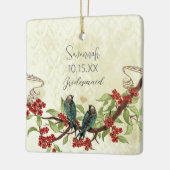 Rode vogelbridesmaïde Ornamenten (Links)