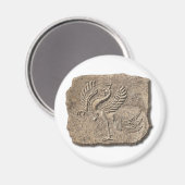 Rode vogelsteen magneet (Voorkant / Achterkant)