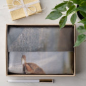 Rode vos aan de zijkant van de weg tissuepapier (Geschenk)