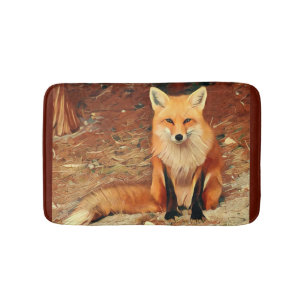 Rode Vos Badmat