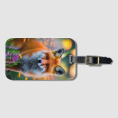 Rode vos in het wild bagagelabel (Voorkant (horizontaal))