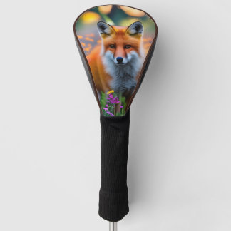 Rode vos in het wild golfheadcover