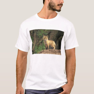 Rode vos pup voor hol (Vulpes vulpes) T-shirt