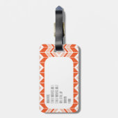 Rode Vos Schattig Bosdier Bagage Label (Achterkant verticaal)