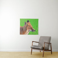 Rode Vos Schilderij - Originele Wilde Dieren Kunst