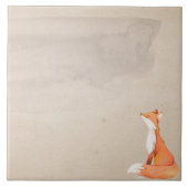 Rode vos tegeltje (Voorkant)