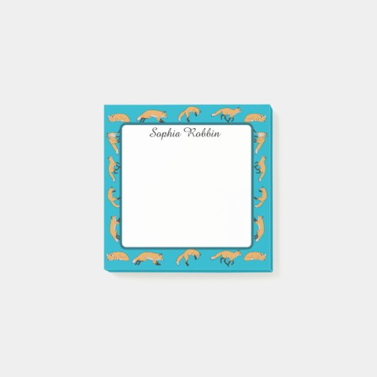 Rode Vossen Post-it® Notes (Voorkant)