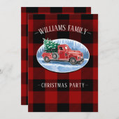  rode vrachtwagen Buffalo speelde kerstfeest in Kaart (Voorkant / Achterkant)