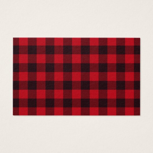 Rode Vrachtwagen Buffel Plaid Luierraffel Visitekaartje (Achterkant)