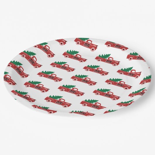 Rode vrachtwagen en bord (Gekanteld)