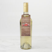  rode vrachtwagen kerst | Boerderij flesje Label (Op fles)