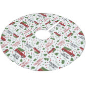 rode vrachtwagen kerstboom rok (Gekanteld)