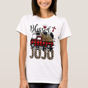 Rode vrachtwagen Leopard gezegend Juju beste cadea T-shirt