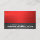 rode vrachtwagen | Levering Visitekaartje (Achterkant)