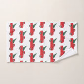 Rode Vrachtwagen met het Badhanddoek van het Boomp Bad Handdoek (Handdoek)