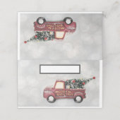 rode  vrachtwagen op een grijze achtergrond (Buitenkant ongevouwen)