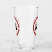  Rode Vrachtwagen, vrolijk kerstfeest! Glas (Links)