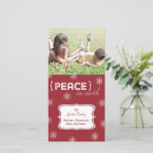 Rode Vrede Als achtergrond op de Kaart van de (Staand voorkant)