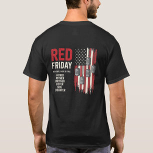Rode Vrijdag Militaire Familie Herinnert Iedereen T-shirt