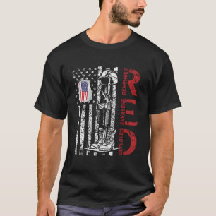 Rode Vrijdag Militaire Ingezette Leger Soldaat Ame T-shirt