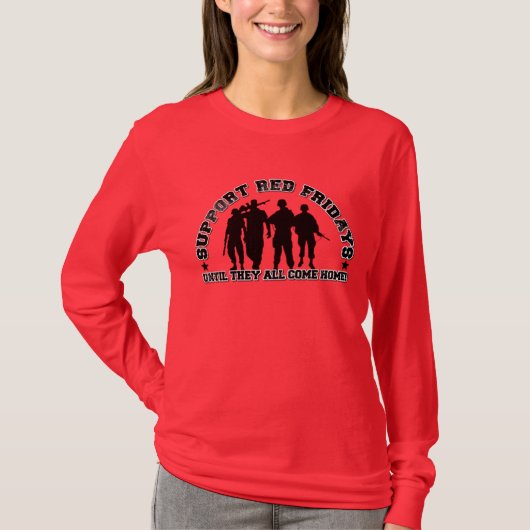 Rode vrijdag t-shirt (Voorkant)